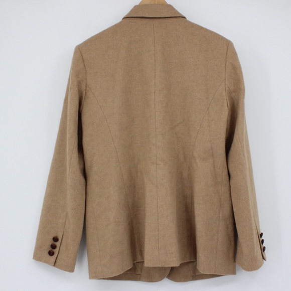 ORVIS Blazer Suit Jack Wool Tan Camel Hair Size 12 - Picture 8 of 10